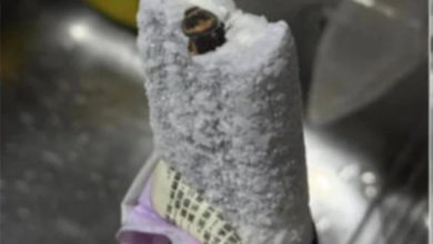Photo of 冰淇淋遭“加料”蟑螂 情侣崩溃：“以为是核桃”