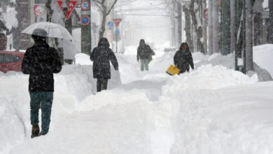 Photo of 大雪肆虐新干县 青森酸汤积雪387公分