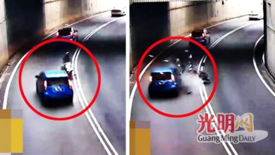 Photo of 闯乌迪尼隧道 骑士被撞飛不治