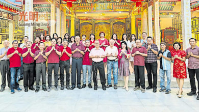 Photo of 【大山脚陈氏颍川堂新春团拜】陈逸绵：加强凝聚力 共同维护陈氏大家庭