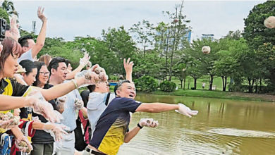 Photo of 宏愿湖办拋掷泥球活动 黄思汉:铁质过高需净化