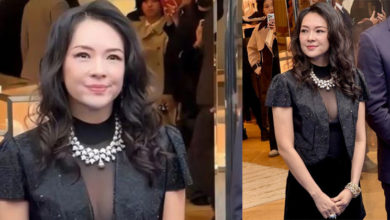 Photo of 章子怡剪綵 脸肿显老