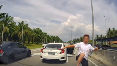 Photo of 突停路中 比不雅手势 踢车飙骂 失控男惹议