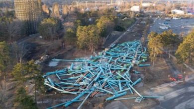 Photo of 45层高云霄飞车说再见！爆破拆除震撼画面