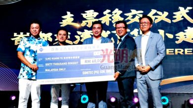 Photo of 槟SumiTec庆15週年宴〡力挺光育迁校建校 槟SumiTec捐6万