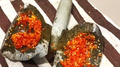 Photo of 香料炸鸡交作业 网民把石臼舂成两半