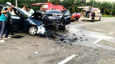 Photo of 疑打滑驶入反向道 车撞车1死4伤