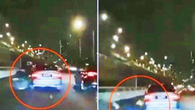 Photo of 【视频】宝马Z字形急速超车 骑士被撞倒地翻滚数圈