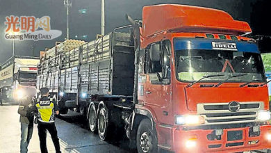 Photo of 北赖工业区查商用车 交局路检发15罚单