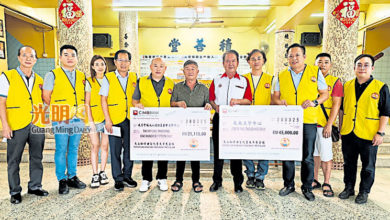 Photo of 大山脚斗母宫慈善组 拨6.6万捐2洗肾中心