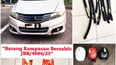 Photo of 蛇形闯红灯避捕 共车4男就擒