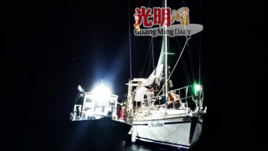 Photo of 损坏漂流公海数天 失联帆船寻获船主无恙