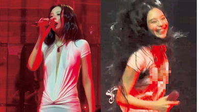 Photo of BLACKPINK Jennie忘我演出疑走光