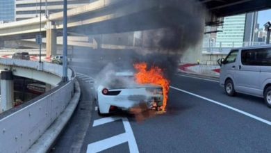Photo of 欢欢喜喜提跑车 上路1小时烧成灰