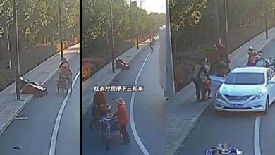 Photo of 男子路遇老妇求助 下车救昏迷女子“这是我老婆……”