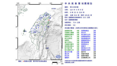 Photo of 宜兰苏澳5.8级地震 全台多地有震感