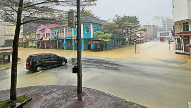 Photo of 连夜倾盆大雨 哥市多路段淹水