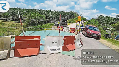 Photo of 百乐县道路塌陷 议员促民用替代路线
