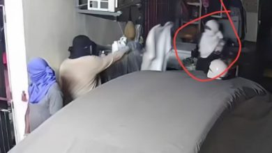 Photo of 内裤当面罩 1男2女包头贼 潜双层屋行窃