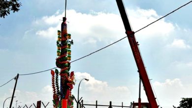 Photo of 北海峇东丁雅村福德祠 28尺高大龙香拜大伯公