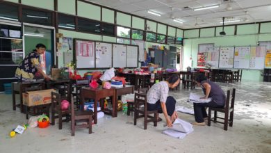 Photo of 水淹幼儿园 数百本书泡水报废