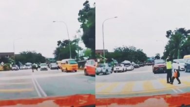 Photo of 【视频】无视减速指示拒让路学生 Alza遭学校保安怒踢车身