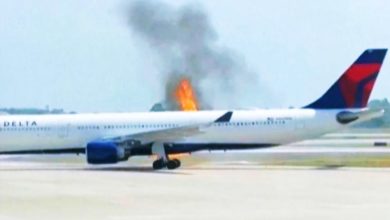 Photo of 【视频】达美航空客机引擎起火 近300人用紧急滑梯逃生