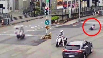 Photo of 赶著上课闯红灯过马路 女大生被撞断腿还接罚单