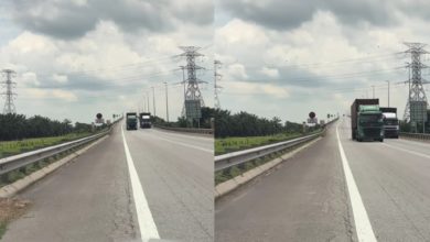 Photo of 拖格罗里双线超车 惊险万分!