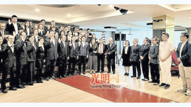 Photo of 【北海海南会馆等数单位理事就职礼】符利福:提供聚集平台 会馆团结互助乡亲