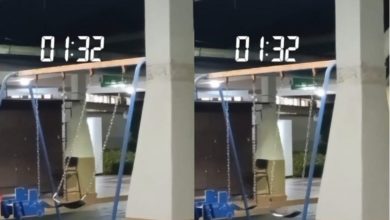 Photo of 午夜秋千无风自晃 东海岸休息站爆红