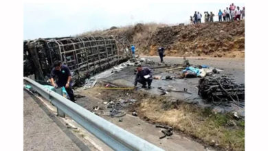 Photo of 墨西哥中部公路连环车祸 至少21死