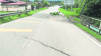 Photo of 修补石桥崩裂及下陷马路 乌鲁安南—双溪柏刹路暂封