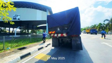 Photo of 威省市厅捉违规 12重型车接罚单