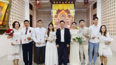 Photo of 太平佛教会办集体结婚 喜迎4对新人