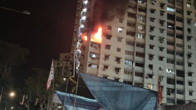 Photo of 湖内公寓深夜起火 单位半毁无人受伤