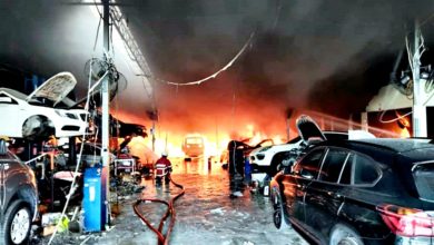 Photo of 汽摩维修厂大火 烧毁70%无伤亡