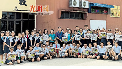Photo of 玑美堂响应光明阅读计划 赞助二条石明德生阅报