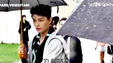 Photo of 见粉丝争执秒上前劝架 丁禹兮用一把伞化解矛盾