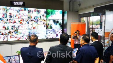 Photo of 深化警企合作 鲁斯迪巡视KK超市保安指挥中心