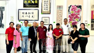 Photo of 叶子水墨诗书画个展开幕〡黄汉伟：推动文化旅游 艺术展增色槟世遗城