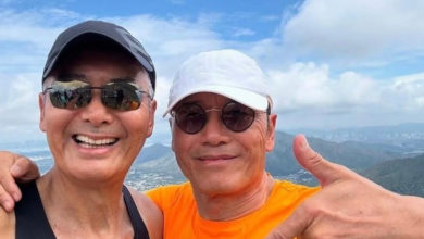 Photo of 周润发跑步迎70岁生日 苗侨伟带老婆一路相伴