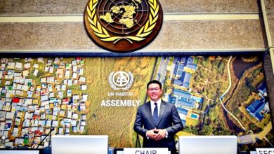 Photo of 倪可敏代表我国登国际舞台 马任联国人居大会主席