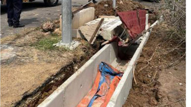 Photo of 筑沟时被洋灰牌击中 50岁男当场死亡