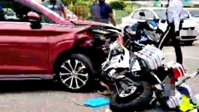 Photo of 执勤撞休旅车 交警受伤送院检查