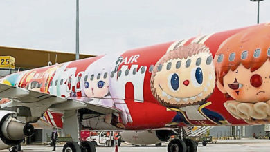 Photo of Labubu主題彩繪飛機