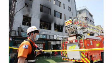Photo of 首尔制衣厂火灾致1死4伤 消防部门：纵火所为