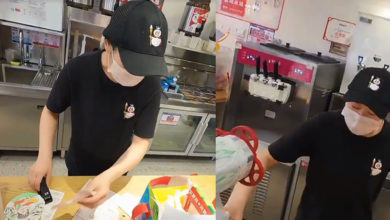 Photo of 独自看店面对长达数米订单  女店员忙到崩溃落泪