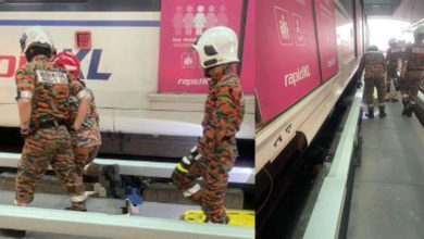 Photo of 台男坠LRT轨道 警证实自行跌落