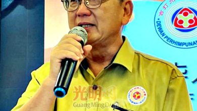 Photo of 蝉联吉华堂会长 锺来福宣布竞选华总会长
